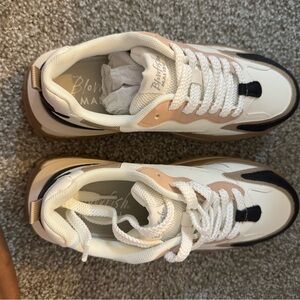 Blowfish Malibu Cream and Tan Sneakers